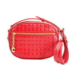 Celine C charm small camera bag shoulder red